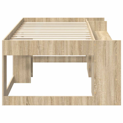 Jeugd bedframe met opbergruimte Sonoma Eiken 75 x 190 cm