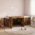 Kinderbed met bureau 203x123,5x61 cm gerookt eiken