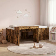 Kinderbed met bureau 203x123,5x61 cm gerookt eiken