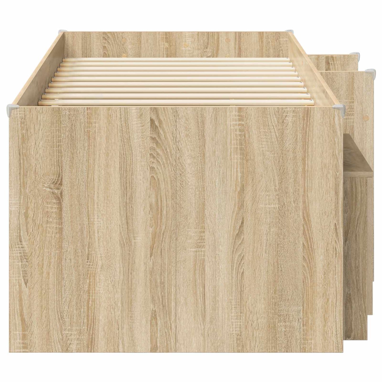 Loft Bed Frame met Kast 3 st Sonoma Eiken Bewerkt hout