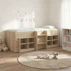 Loft bed met kast 203x119x68 cm Sonoma eiken
