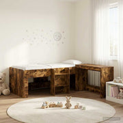 Hoogslaper met bureau 193x111x68.5 cm gerookt eiken