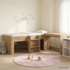 Bedframe met bureau 193x111x68,5 cm bewerkt hout