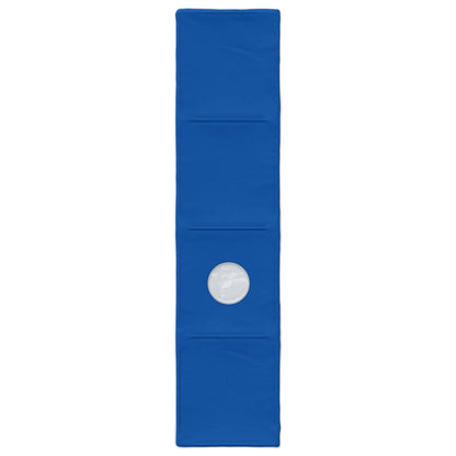 Bed met Tunnel 4 pcs Wit en Blauw Bewerkt hout