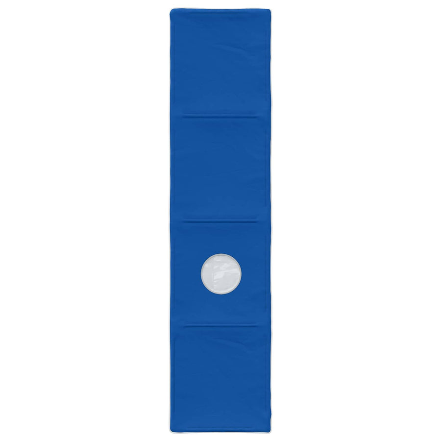 Bed met Tunnel 4 pcs Wit en Blauw Bewerkt hout