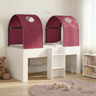 Bed met tunnel 2 persoons wit rood
