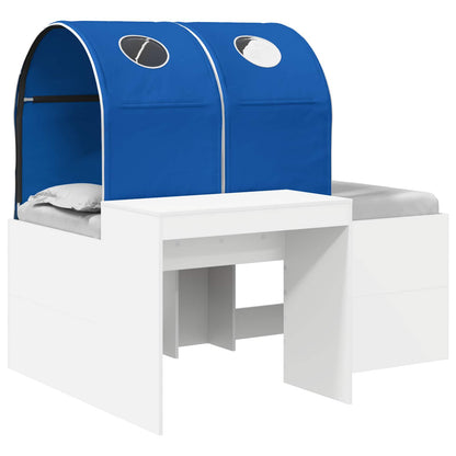 Bed met Tunnel 4 pcs Artisian Eik en Blauw Bewerkt hout