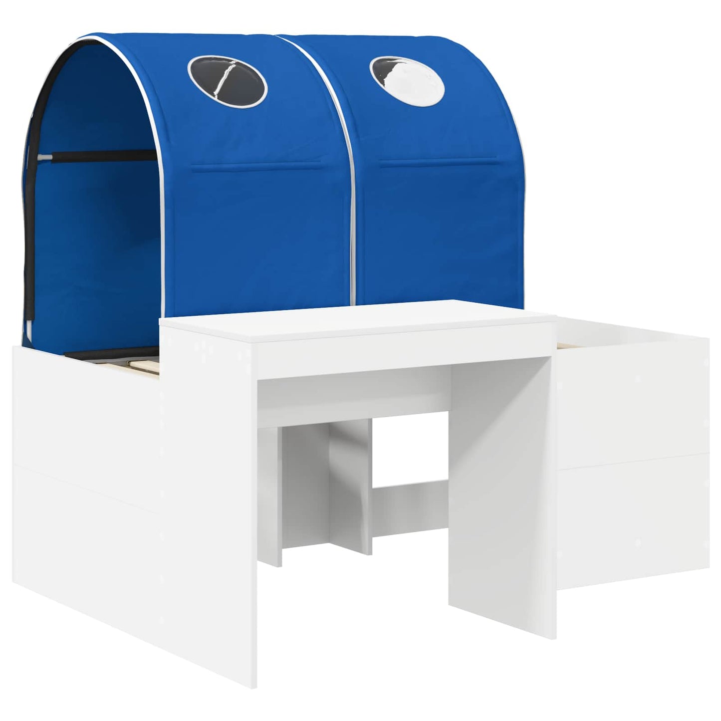 Bed met Tunnel 4 pcs Artisian Eik en Blauw Bewerkt hout