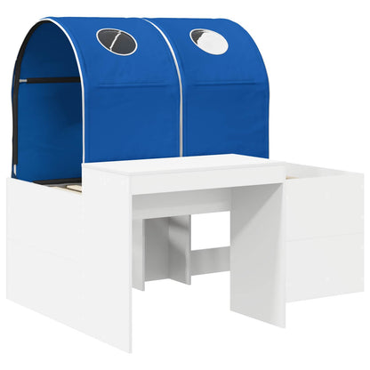 Bed met Tunnel 4 pcs Artisian Eik en Blauw Bewerkt hout