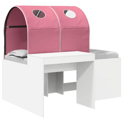 Bed met Tunnel 4 pcs Artisian Eik en Roze Bewerkt hout