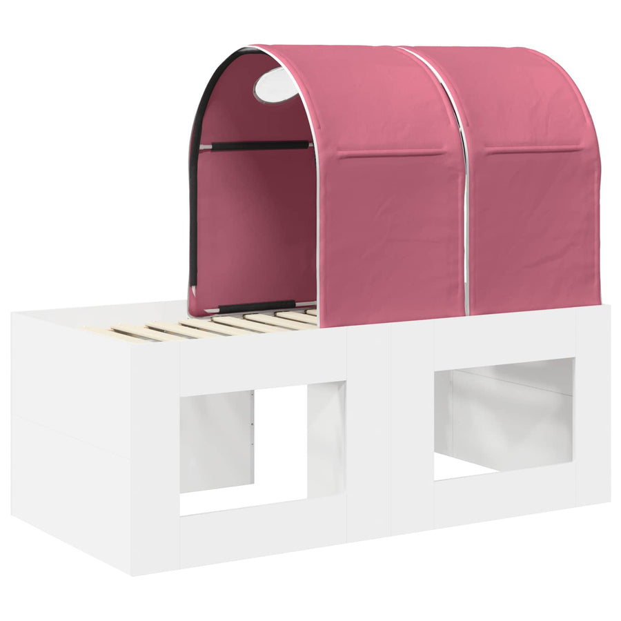 Bed met Tunnel 4 pcs Artisian Eik en Roze Bewerkt hout