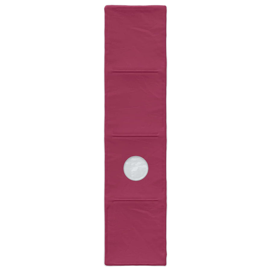 Bed met Tunnel 4 pcs Artisian Eik en Rood Bewerkt hout
