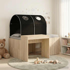 Bed met tunnel 163x123.5x75 cm bewerkt hout artisan eik zwart
