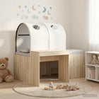 Bed met tunnel 123,5x163x75 cm artisan eik wit
