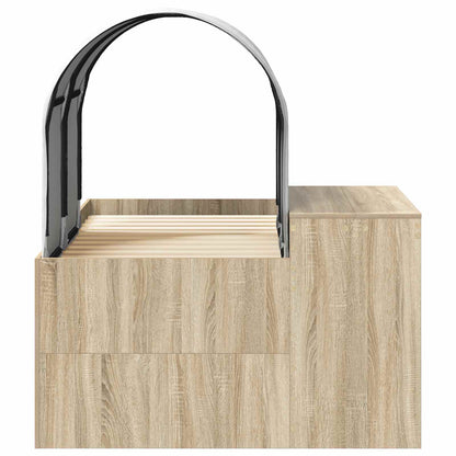 Bed met Tunnel 3 st Artisian Eik en Wit Bewerkt hout