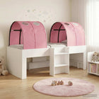 Kinderbed met tunnel 203x111x68.5 cm wit roze