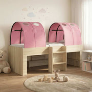 Kinderbedframe met tunnel 203x111 cm bewerkt hout roze