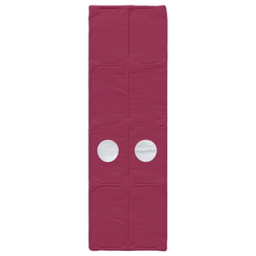 Bed met Tunnel 4 pcs Wit en Rood Bewerkt hout
