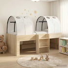 Bed met tunnel 203x119,5x68,5 cm sonoma eiken wit