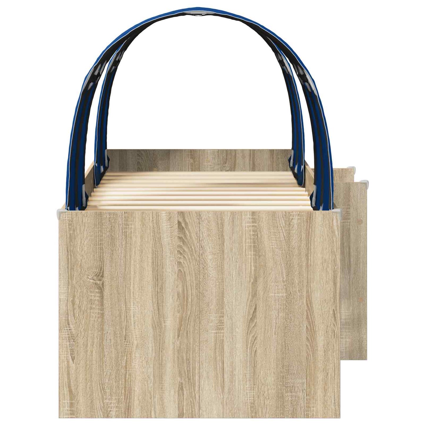 Bed met Tunnel 3 st Sonoma eiken en blauw Bewerkt hout