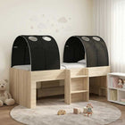 Bed met tunnel 193x96x68.5 cm Sonoma zwart bewerkt hout