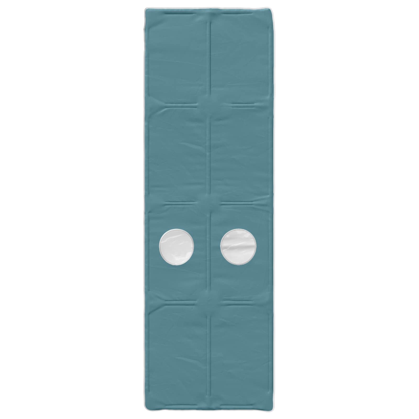 Bed met Tunnel 4 pcs Wit en Lichtblauw Bewerkt hout