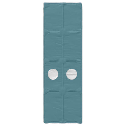 Bed met Tunnel 4 pcs Wit en Lichtblauw Bewerkt hout