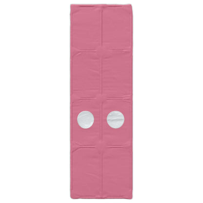 Bed met Tunnel 4 pcs Wit en Roze Bewerkt hout