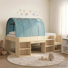 Bed 203x108.5x65 cm Sonoma lichtblauw bewerkt hout