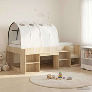 Bed met tunnel 203x108,5x65 cm Sonoma wit