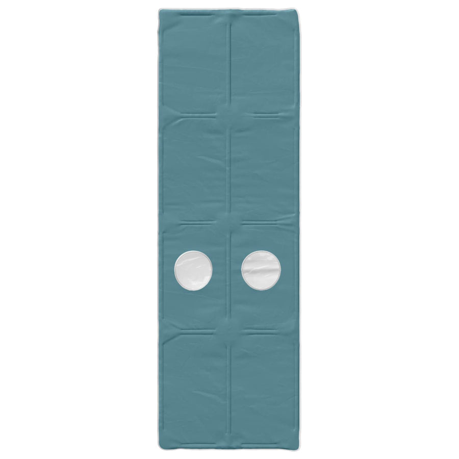 Hoge Bedframe voor Kinderen met Opslag Wit en Lichtblauw