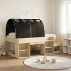 Bedframe tunnel 193x118,5x65 cm sonoma eiken zwart