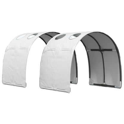 Bedframe met tunnel 3 st Sonoma eiken en wit Bewerkt hout