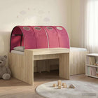 Bedframe met tunnel 203x123,5x75 cm Sonoma eiken rood