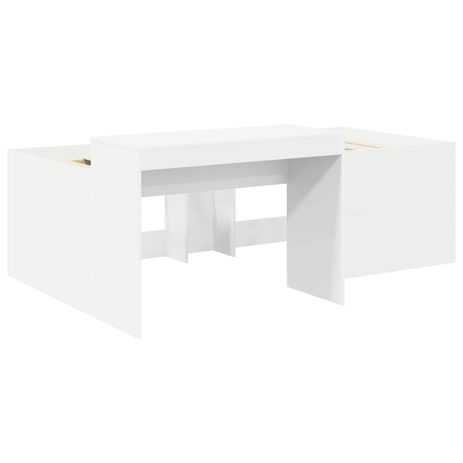 Bedframe met Accessoire Artisan Eiken en Blauw Bewerkt hout