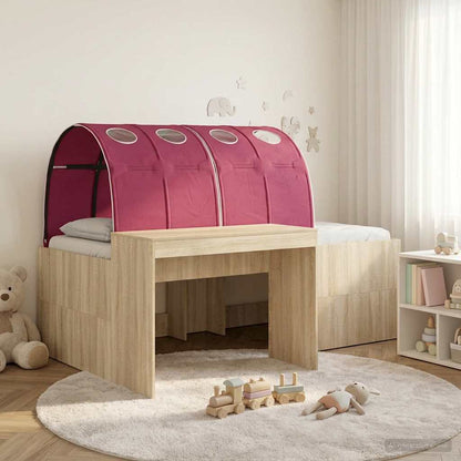 Hoge Bed Frame met Bureau voor Kinderen 3 st Bewerkt hout