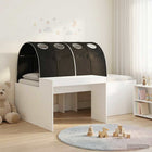 Bed met tunnel 193x118.5x75 cm artisan eik zwart