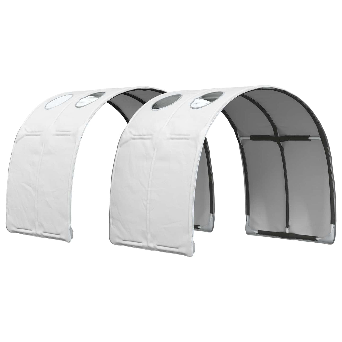 Bed met Tunnel 4 pcs Artisian Eik en Wit Bewerkt hout