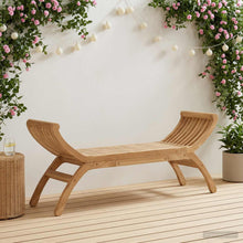 Tuinbank 2-Aantal zitplaatsen 126 cm Massief Teakhout Naturel