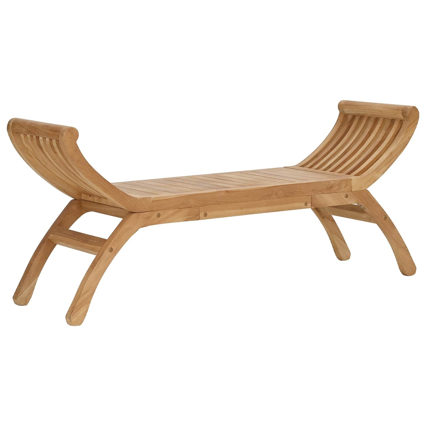 Tuinbank 2-Aantal zitplaatsen 126 cm Massief Teakhout Naturel