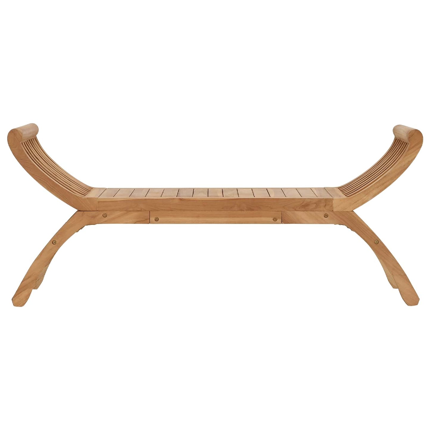 Tuinbank 2-Aantal zitplaatsen 126 cm Massief Teakhout Naturel