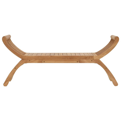 Tuinbank 2-Aantal zitplaatsen 126 cm Massief Teakhout Naturel