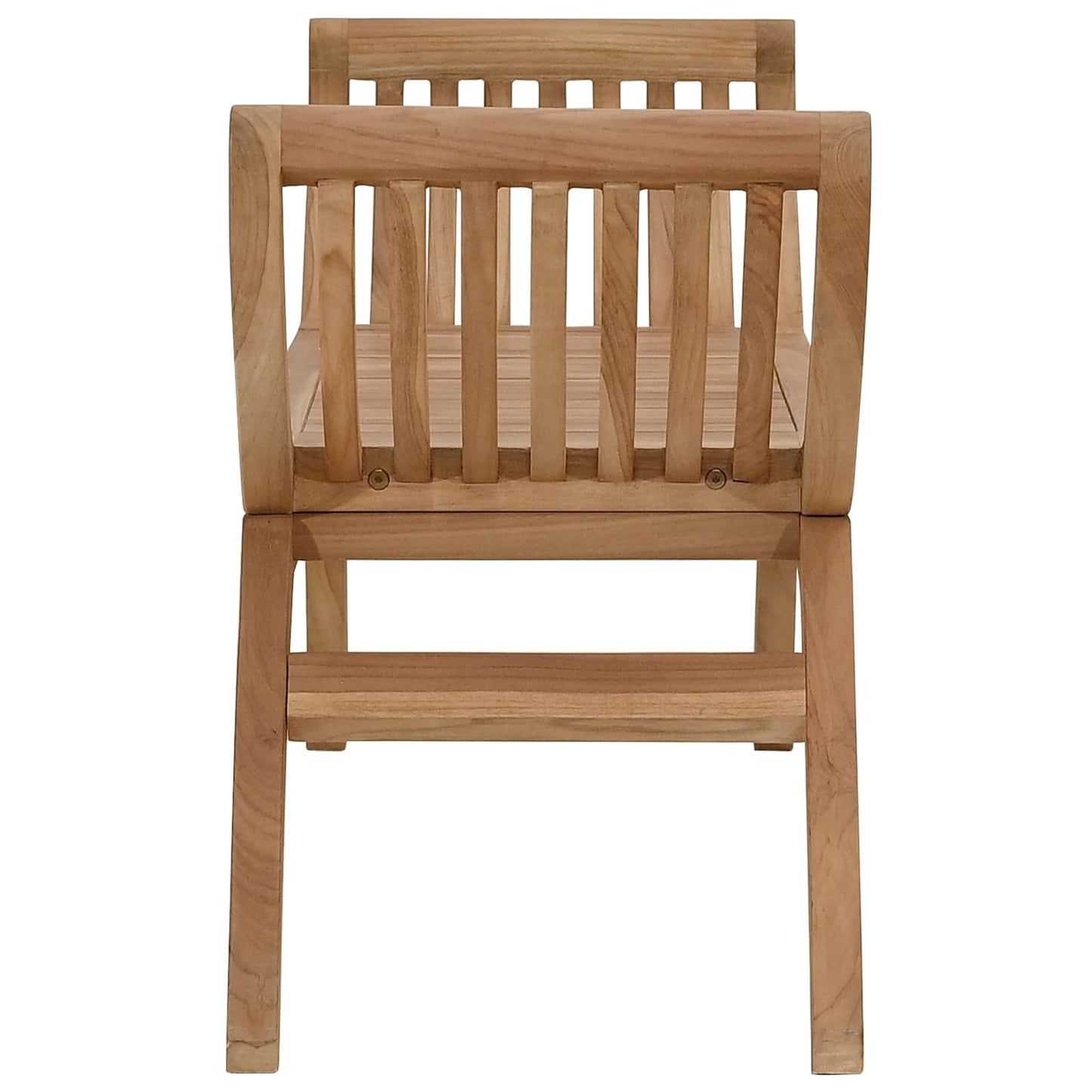 Tuinbank 2-Aantal zitplaatsen 126 cm Massief Teakhout Naturel