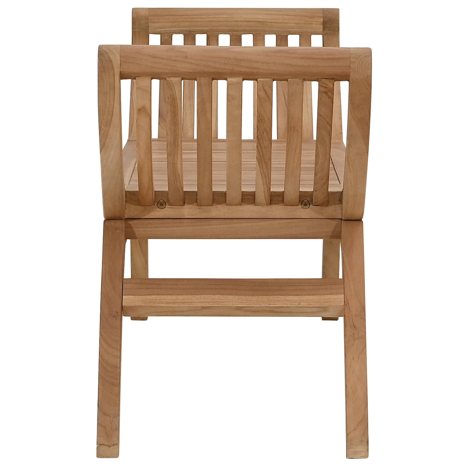 Tuinbank 2-Aantal zitplaatsen 126 cm Massief Teakhout Naturel