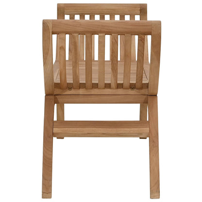 Tuinbank 2-Aantal zitplaatsen 126 cm Massief Teakhout Naturel