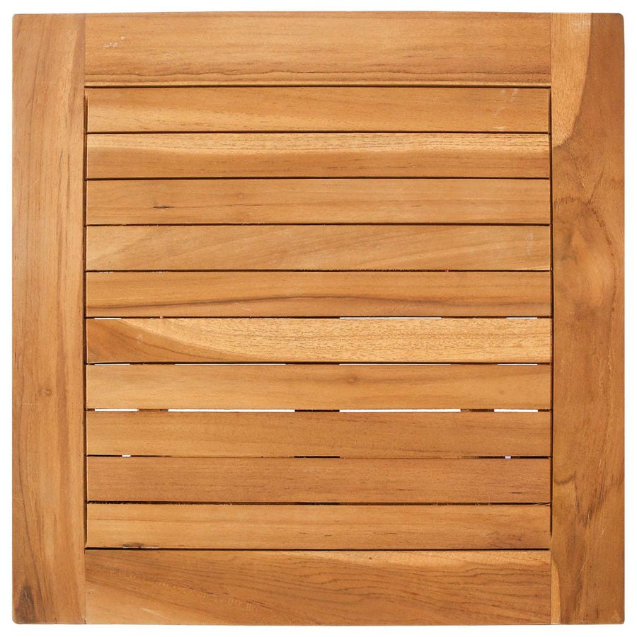 Ligbed met tafel Bruin Massief Teakhout