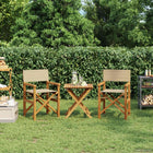 Eetkamerstoel teakhout bruin beige 56x54x87 cm