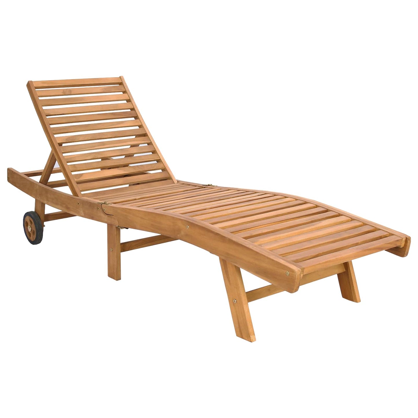 Ligstoel Bruin en beige Polyester