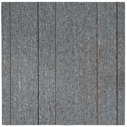 Vloertegel Lichtgrijs met Streep 50 x 50 cm 4 pcs PP en Bitumen