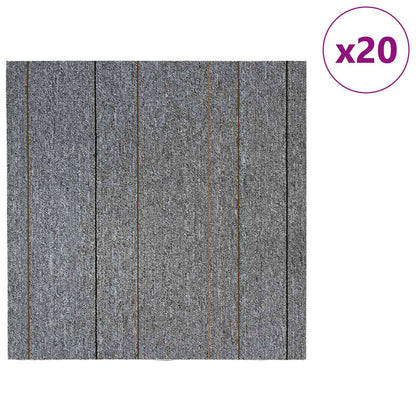 Vloertegel Lichtgrijs met Strepen 50 x 50 cm 20 pcs